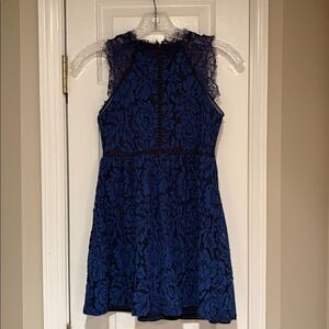 Trixxi Girl Navy Blue Lace Girls Dress Size 10